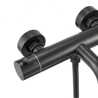 Смеситель для ванны с душем Milacio MCU MCU.350.MB чёрный матовый