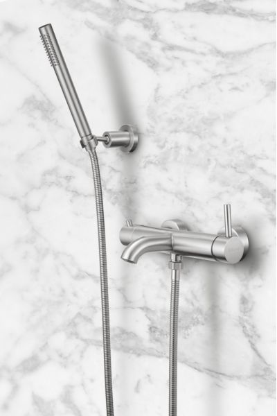 Смеситель для ванны с душем Milacio MCU MCU.350.SS нержавеющая сталь