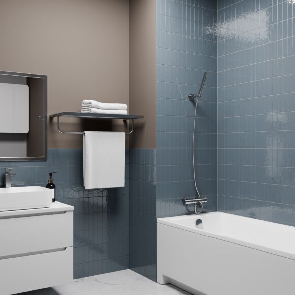 Смеситель для ванны с душем Milacio MCU MCU.350.SS нержавеющая сталь