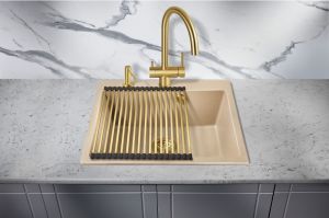 Ролл-мат для кухонной мойки Milacio Ultra MCU.4536.GD брашированное золото