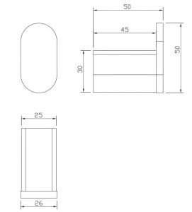 Крючок одинарный Milacio Ultra MCU.960.MB чёрный матовый
