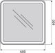 Зеркало BelBagno с LED-подсветкой и кнопочным управлением SPC-MAR-600-600-LED-BTN