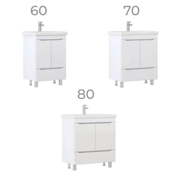 Тумба под раковину напольная Vigo Grani 285 70 см белый