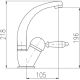Смеситель для раковины Rav Slezak Labe L506.5/2 Хром