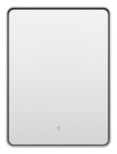 Зеркало с подсветкой Brevita Mercury MER-Rett6-060/80-platinum 60см платина
