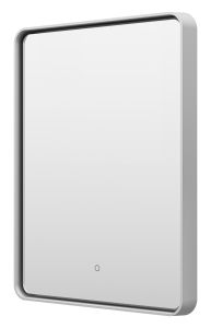 Зеркало с подсветкой Brevita Mercury MER-Rett6-060/80-platinum 60см платина