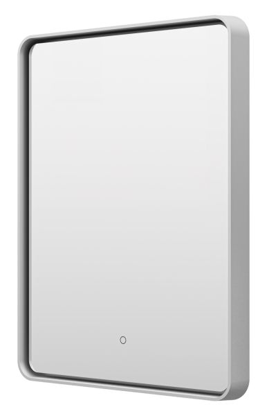 Зеркало с подсветкой Brevita Mercury MER-Rett6-060/80-platinum 60см платина