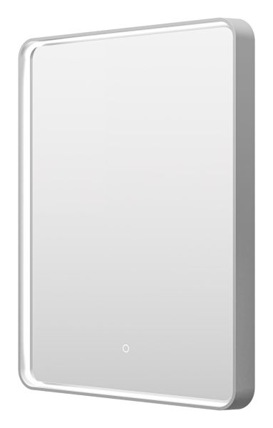 Зеркало с подсветкой Brevita Mercury MER-Rett6-060/80-platinum 60см платина