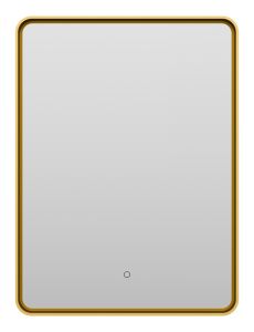 Зеркало с подсветкой Brevita Mercury MER-Rett6-060/80-gold 60см золото