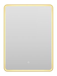 Зеркало с подсветкой Brevita Mercury MER-Rett6-060/80-gold 60см золото