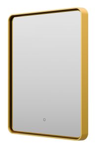 Зеркало с подсветкой Brevita Mercury MER-Rett6-060/80-gold 60см золото