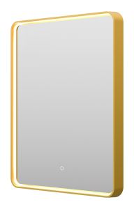 Зеркало с подсветкой Brevita Mercury MER-Rett6-060/80-gold 60см золото
