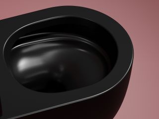 Унитаз подвесной Ceramicanova Модена (Modena) CN6063MB безободковый чёрный матовый