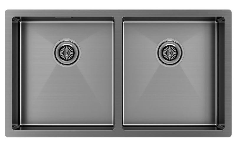 Мойка кухонная Paulmark Gerberg PM237844-GM воронёная сталь Мойка кухонная Paulmark Gerberg PM237844-GM воронёная сталь