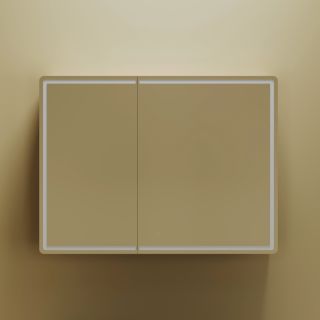 Зеркальный шкаф с LED подсветкой Sancos Mirror MI100ECH 99см дуб чарльстон Зеркальный шкаф с LED подсветкой Sancos Mirror MI100ECH 99см дуб чарльстон