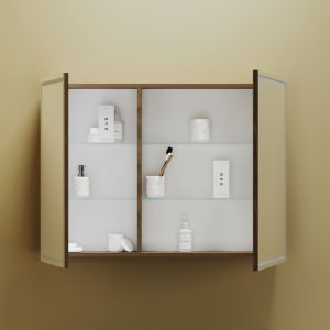 Зеркальный шкаф с LED подсветкой Sancos Mirror MI100ECH 99см дуб чарльстон