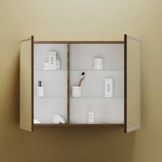 Зеркальный шкаф с LED подсветкой Sancos Mirror MI100ECH 99см дуб чарльстон Зеркальный шкаф с LED подсветкой Sancos Mirror MI100ECH 99см дуб чарльстон
