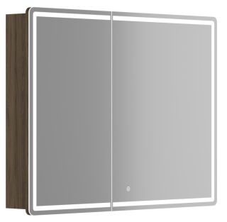 Зеркальный шкаф с LED подсветкой Sancos Mirror MI100ECH 99см дуб чарльстон Зеркальный шкаф с LED подсветкой Sancos Mirror MI100ECH 99см дуб чарльстон