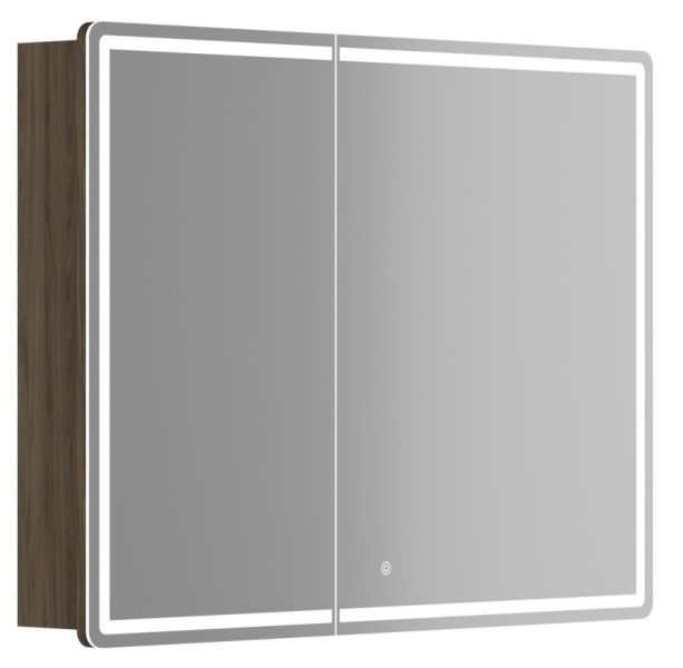 Зеркальный шкаф с LED подсветкой Sancos Mirror MI100ECH 99см дуб чарльстон