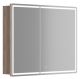 Зеркальный шкаф с LED подсветкой Sancos Mirror MI100EG 99см дуб галифакс натуральный Зеркальный шкаф с LED подсветкой Sancos Mirror MI100EG 99см дуб галифакс натуральный