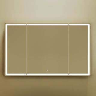 Зеркальный шкаф с LED подсветкой Sancos Mirror MI120ECH 119см дуб чарльстон Зеркальный шкаф с LED подсветкой Sancos Mirror MI120ECH 119см дуб чарльстон
