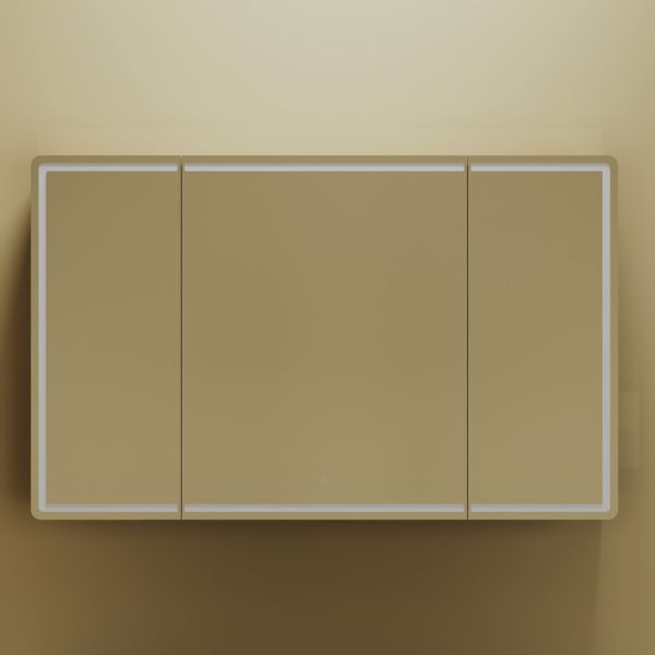 Зеркальный шкаф с LED подсветкой Sancos Mirror MI120ECH 119см дуб чарльстон