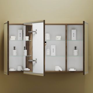 Зеркальный шкаф с LED подсветкой Sancos Mirror MI120ECH 119см дуб чарльстон Зеркальный шкаф с LED подсветкой Sancos Mirror MI120ECH 119см дуб чарльстон