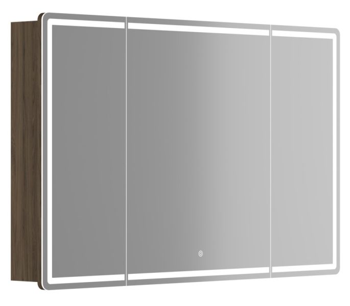 Зеркальный шкаф с LED подсветкой Sancos Mirror MI120ECH 119см дуб чарльстон