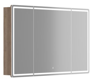 Зеркальный шкаф с LED подсветкой Sancos Mirror MI120EG 119см дуб галифакс натуральный Зеркальный шкаф с LED подсветкой Sancos Mirror MI120EG 119см дуб галифакс натуральный