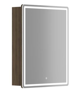 Зеркальный шкаф с LED подсветкой Sancos Mirror MI60ECH 59см дуб чарльстон Зеркальный шкаф с LED подсветкой Sancos Mirror MI60ECH 59см дуб чарльстон