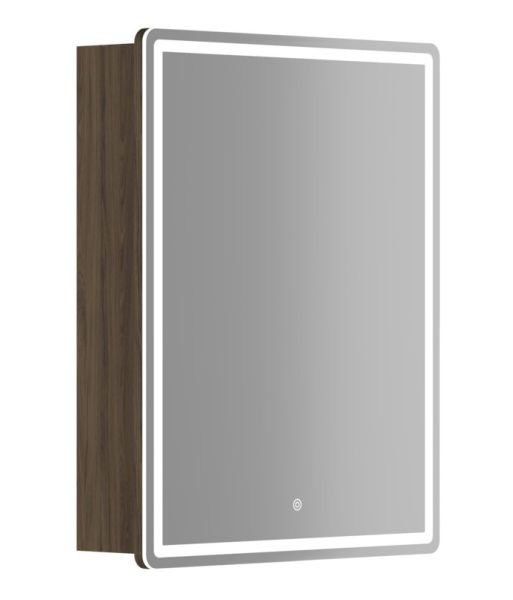 Зеркальный шкаф с LED подсветкой Sancos Mirror MI60ECH 59см дуб чарльстон Зеркальный шкаф с LED подсветкой Sancos Mirror MI60ECH 59см дуб чарльстон
