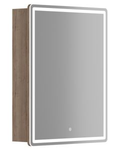 Зеркальный шкаф с LED подсветкой Sancos Mirror MI60EG 59см дуб галифакс натуральный