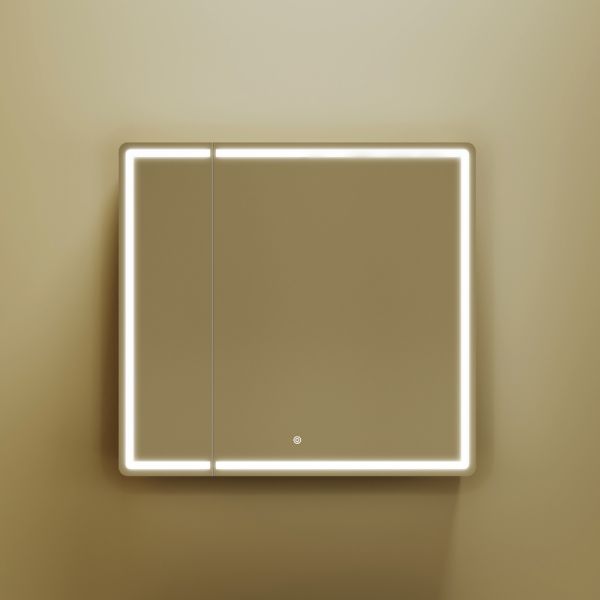 Зеркальный шкаф с LED подсветкой Sancos Mirror MI80ECH 79см дуб чарльстон