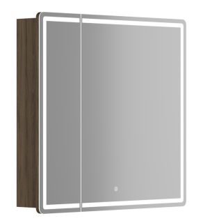 Зеркальный шкаф с LED подсветкой Sancos Mirror MI80ECH 79см дуб чарльстон Зеркальный шкаф с LED подсветкой Sancos Mirror MI80ECH 79см дуб чарльстон