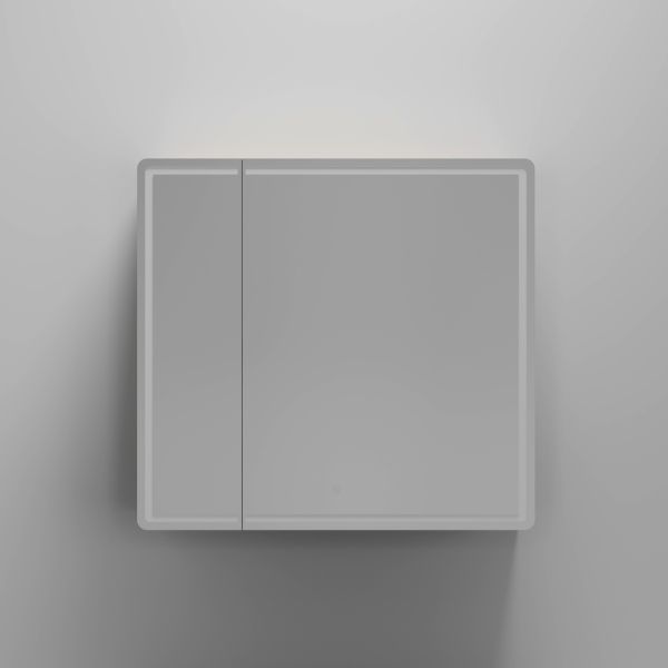 Зеркальный шкаф с LED подсветкой Sancos Mirror MI80EG 79см дуб галифакс натуральный