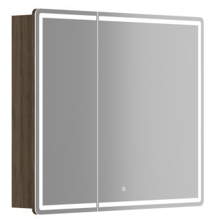 Зеркальный шкаф с LED подсветкой Sancos Mirror MI90ECH 89см дуб чарльстон Зеркальный шкаф с LED подсветкой Sancos Mirror MI90ECH 89см дуб чарльстон