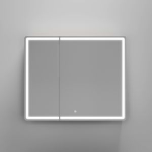 Зеркальный шкаф с LED подсветкой Sancos Mirror MI90EG 89см дуб галифакс натуральный
