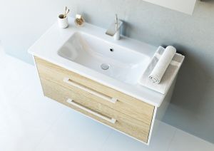 Раковина Lemark Эйфория 641235 белая 100 см