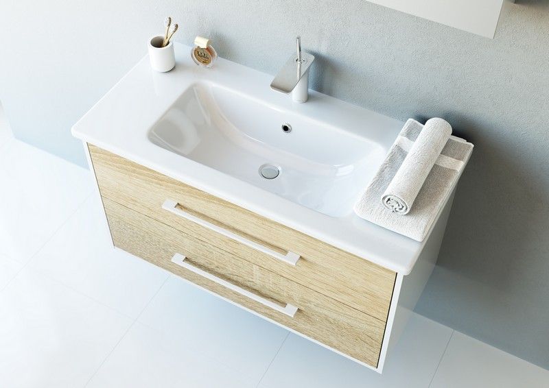 Раковина Lemark Эйфория 641235 белая 100 см