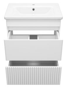Напольная тумба под раковину Misty Мира 65см белый