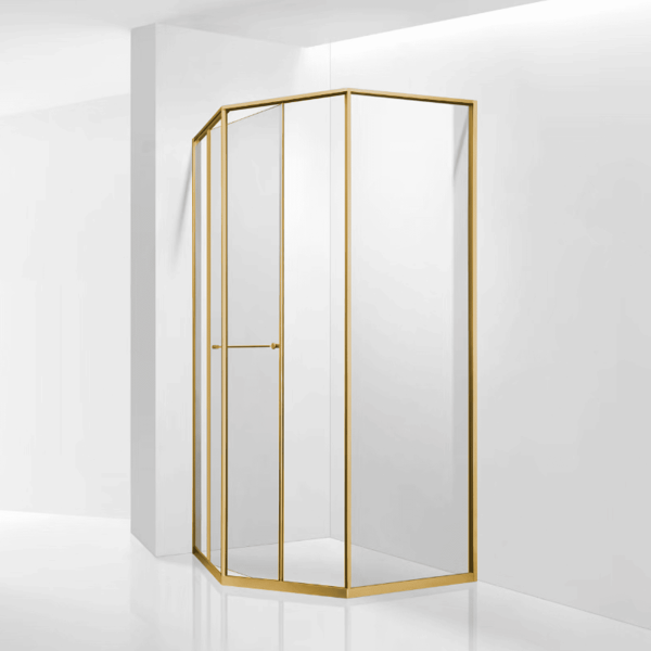 Душевой уголок RGW SV-82Gb "L" 33328282-16L 80x80 см брашированное золото