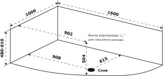 Акриловая ванна Azario Микона МИВ0002 160х100 Акриловая ванна Azario Микона МИВ0002 160х100