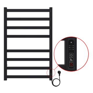 Полотенцесушитель электрический Azario Palermo AZ83858B 50x80 см чёрный