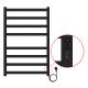 Полотенцесушитель электрический Azario Palermo AZ83858B 50x80 см чёрный