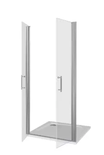 Душевое ограждение Good Door Mokka SD-90-C-WE 90*185 профиль белый, стекло прозрачное