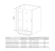 Душевое ограждение Good Door Mokka WTW-140-C-WE 140*185 профиль белый, стекло прозрачное