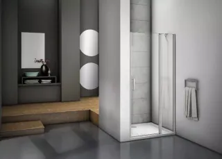 Душевое ограждение Good Door Mokka WTW-140-C-WE 140*185 профиль белый, стекло прозрачное