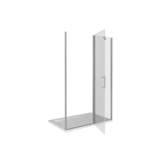 Душевое ограждение Good Door Mokka WTW-140-C-WE 140*185 профиль белый, стекло прозрачное