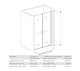 Душевое ограждение Good Door Mokka SD-80-C-WE 80*185 профиль белый, стекло прозрачное
