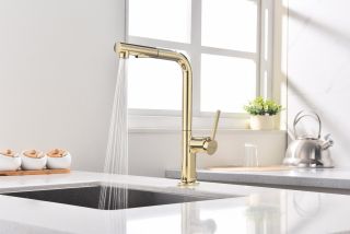 Смеситель для кухни Paulmark Neo Ne214419-G золото Смеситель для кухни Paulmark Neo Ne214419-G золото